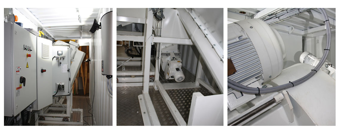 Special designed mobile production plant for recycling