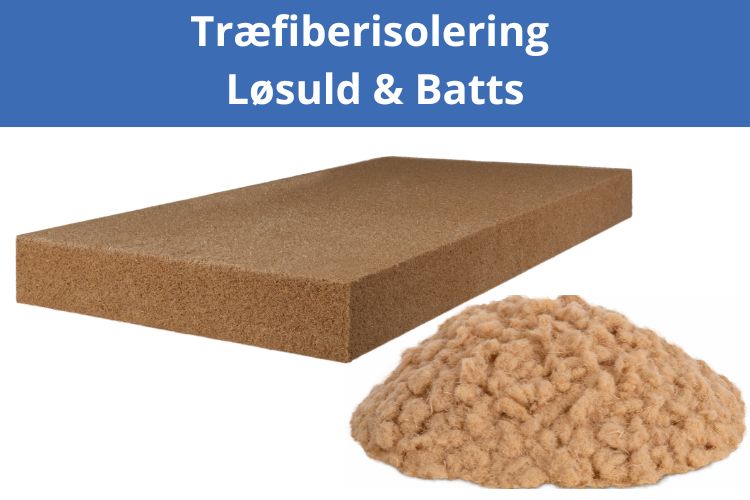 træfiberisolering til indblæsning og batts isolering